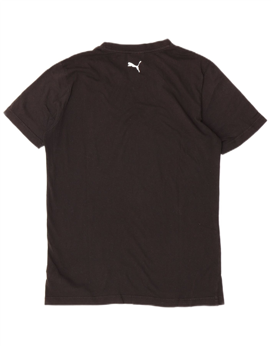 Puma Mens Graphic T-Shirt Top Small Black Cotton