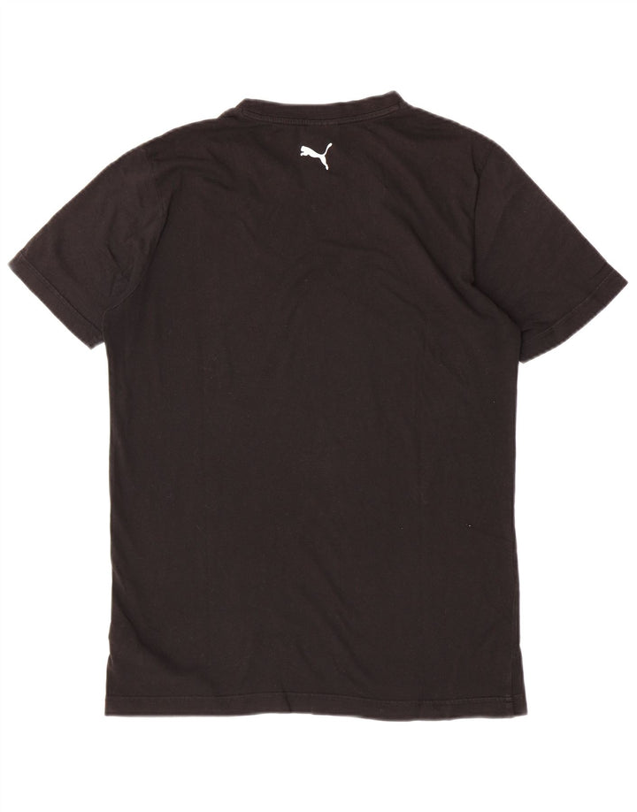 Puma Mens Graphic T-Shirt Top Small Black Cotton