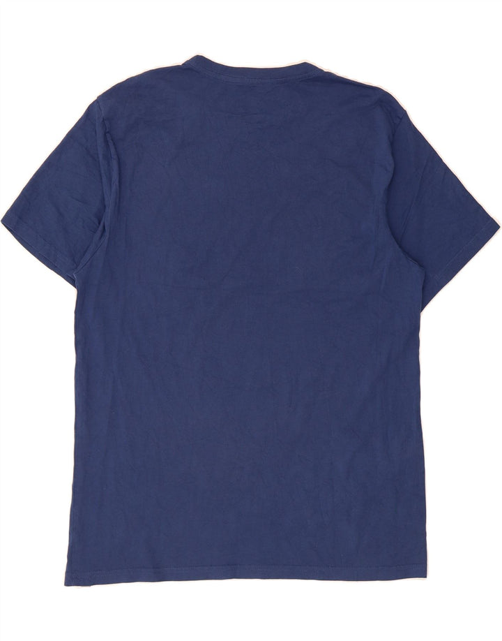 HURLEY Mens Graphic T-Shirt Top Medium Navy Blue Cotton Vintage Hurley and Second-Hand Hurley from Messina Hembry 