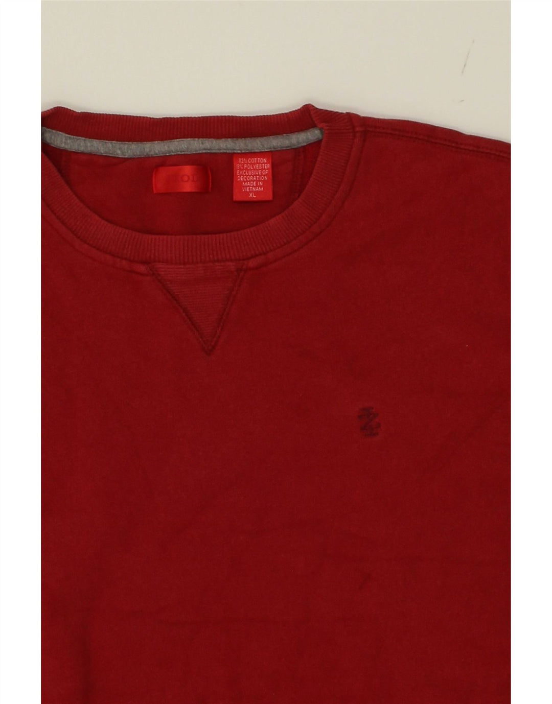 IZOD Mens Sweatshirt Jumper XL Red Cotton Vintage Izod and Second-Hand Izod from Messina Hembry 