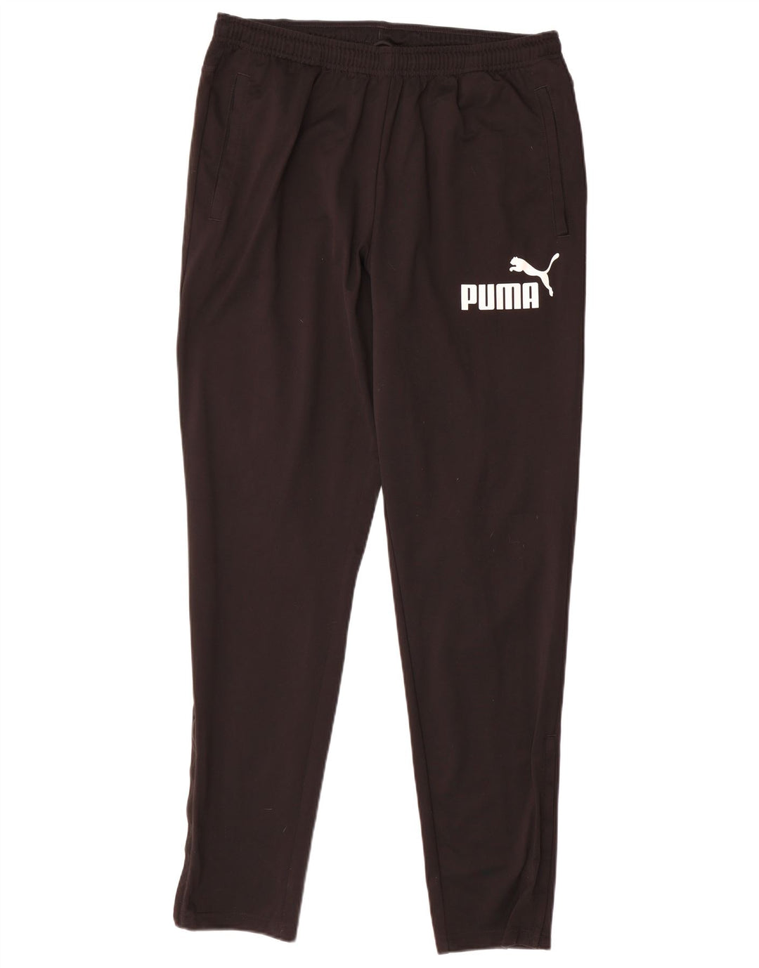 Puma Mens Graphic Tracksuit Trousers Large Black Polyester