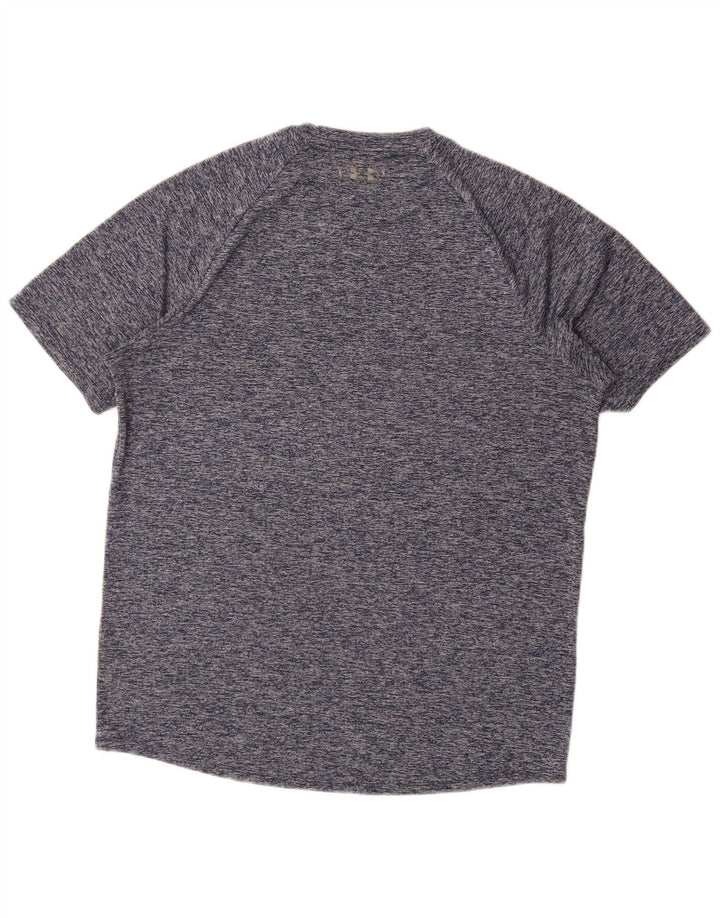 Under Armour Mens T-Shirt Top Medium Navy Blue Flecked
