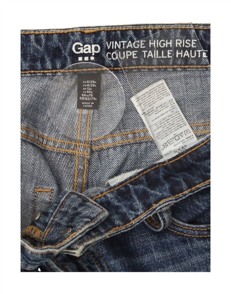 GAP Womens High Rise Cropped Jeans UK 12 Medium W30 L24 Blue Cotton Vintage Gap and Second-Hand Gap from Messina Hembry 