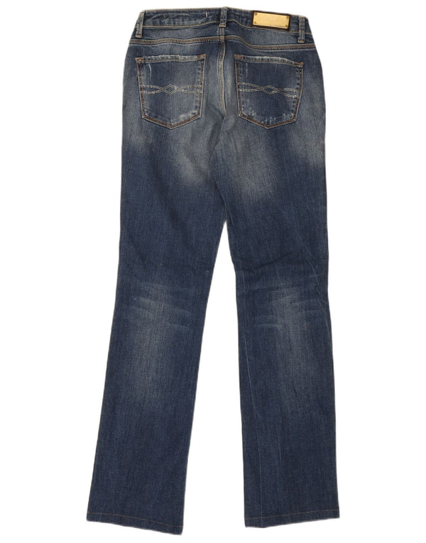 Zara Womens Distressed Bootcut Jeans EU 34 2XS W28 L30 Blue Cotton