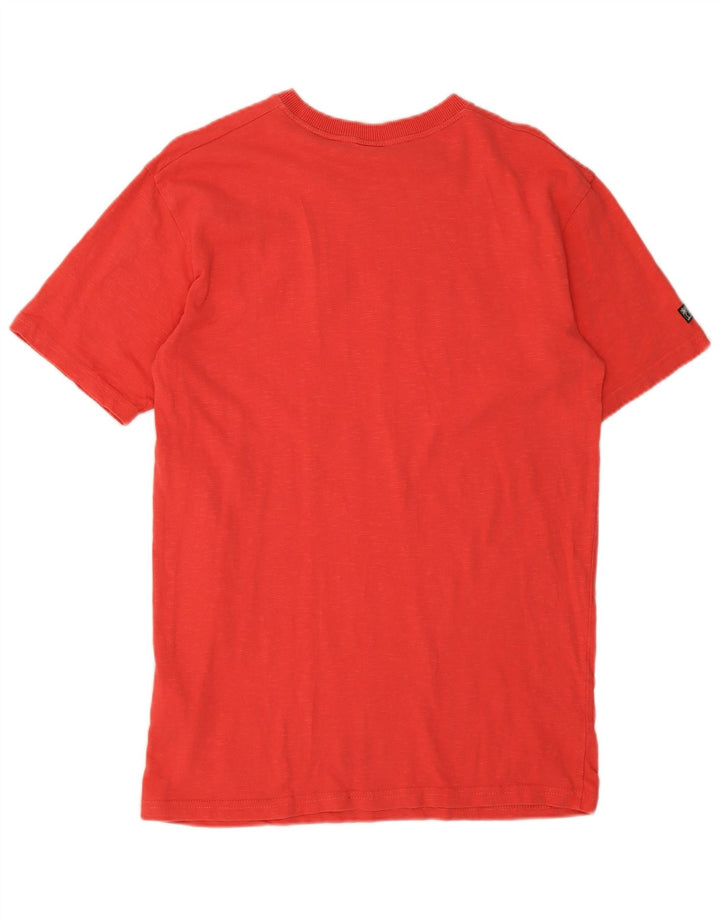 Superdry Mens Graphic T-Shirt Top Small Red Cotton