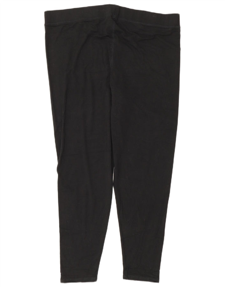 Marks & Spencer Womens Leggings UK 22 3XL Black Viscose
