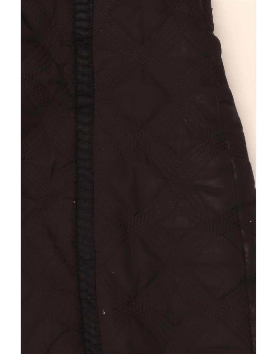 Desigual Womens Hooded Quilted Padded Coat EU 44 XL Black Polyester