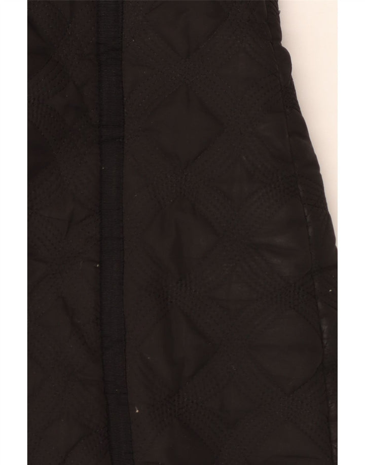 Desigual Womens Hooded Quilted Padded Coat EU 44 XL Black Polyester