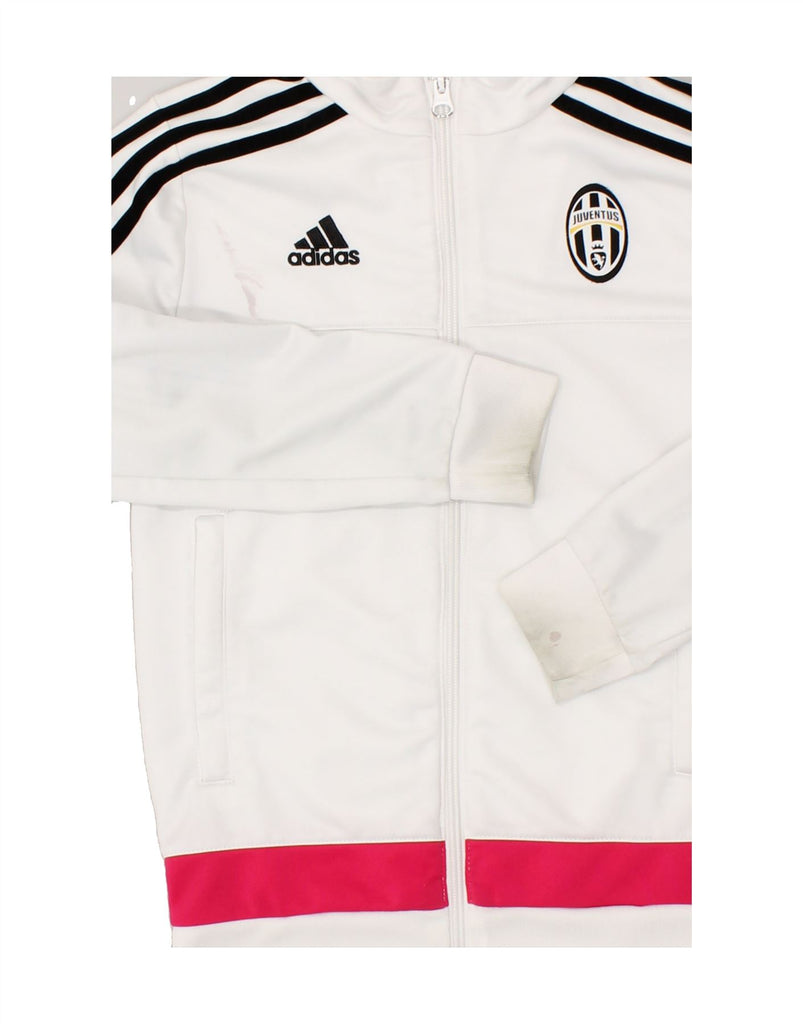 ADIDAS Boys Juventus Graphic Tracksuit Top Jacket 9-10 Years White | Vintage Adidas | Thrift | Second-Hand Adidas | Used Clothing | Messina Hembry 