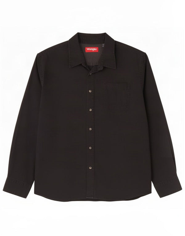 Wrangler Mens Shirt 2XL Black Cotton