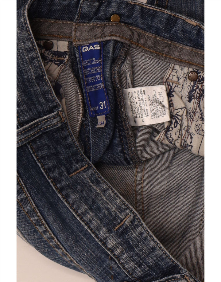 Gas Mens Straight Jeans W31 L28 Navy Blue Cotton
