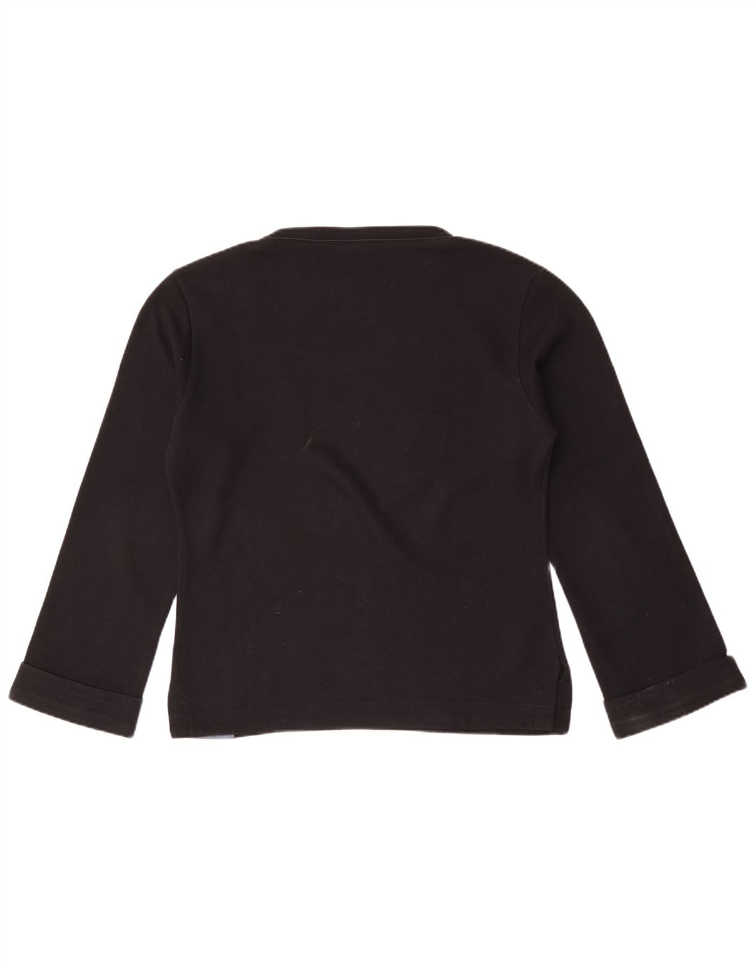 Belfe Womens Top Long Sleeve UK 12 Medium Black Polyester