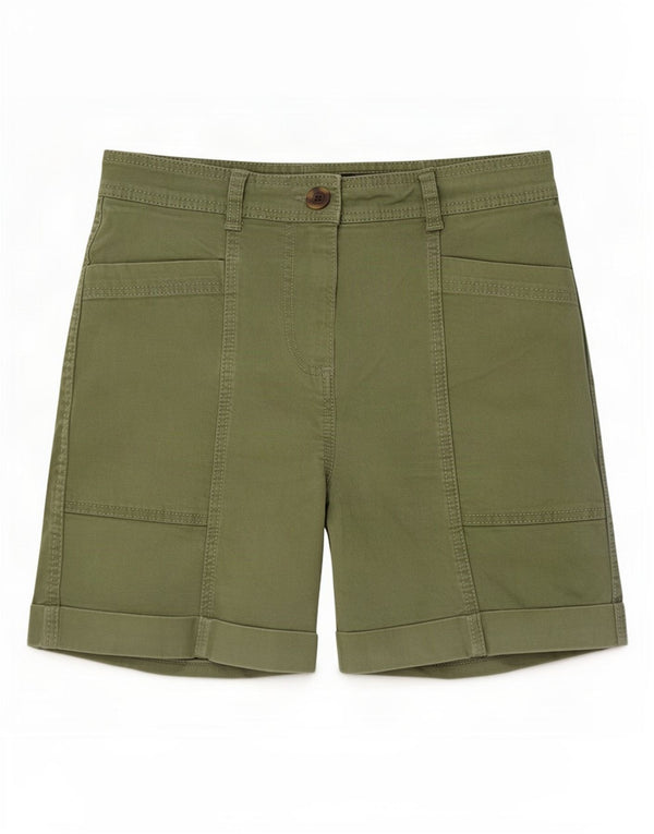 Boden Womens Bermuda Shorts UK 8 Small W30 Green Cotton