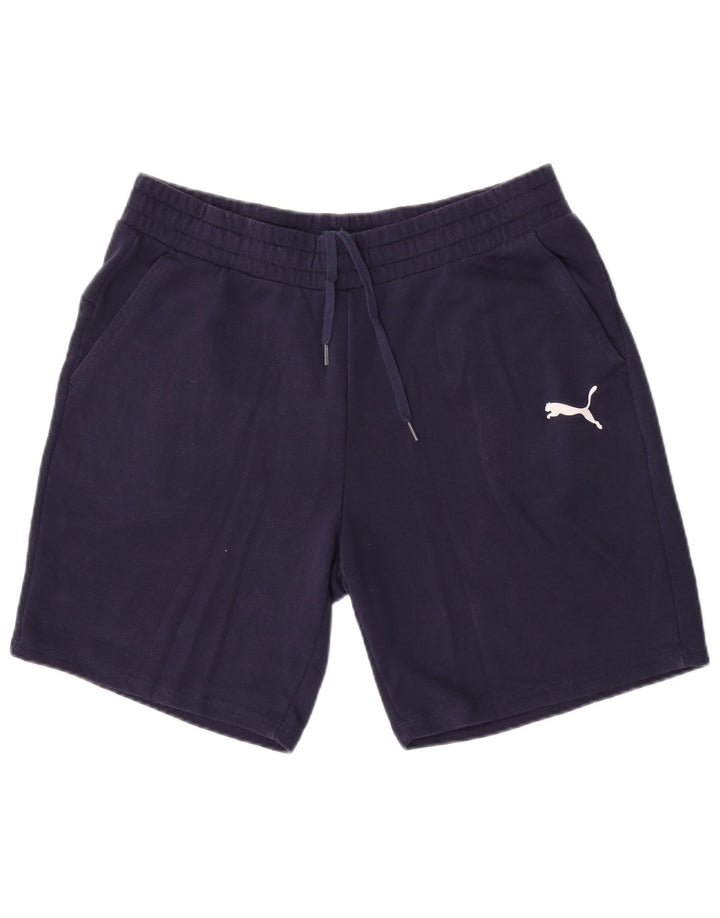 Puma Mens Sport Shorts XL  Navy Blue Cotton