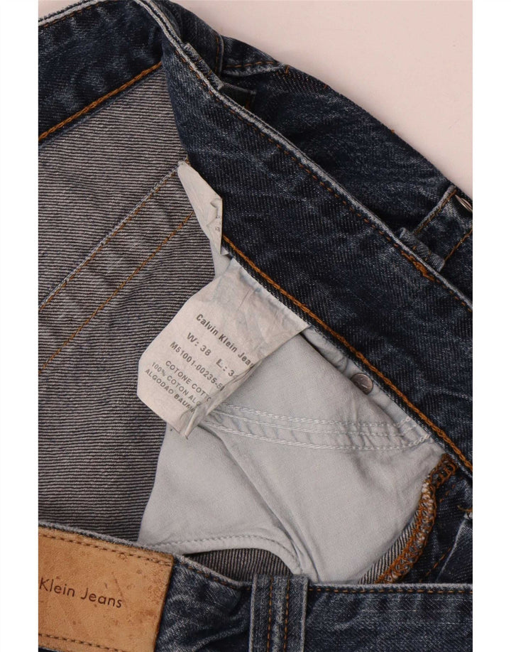 Calvin Klein Mens Loose Jeans W38 L30 Blue Cotton