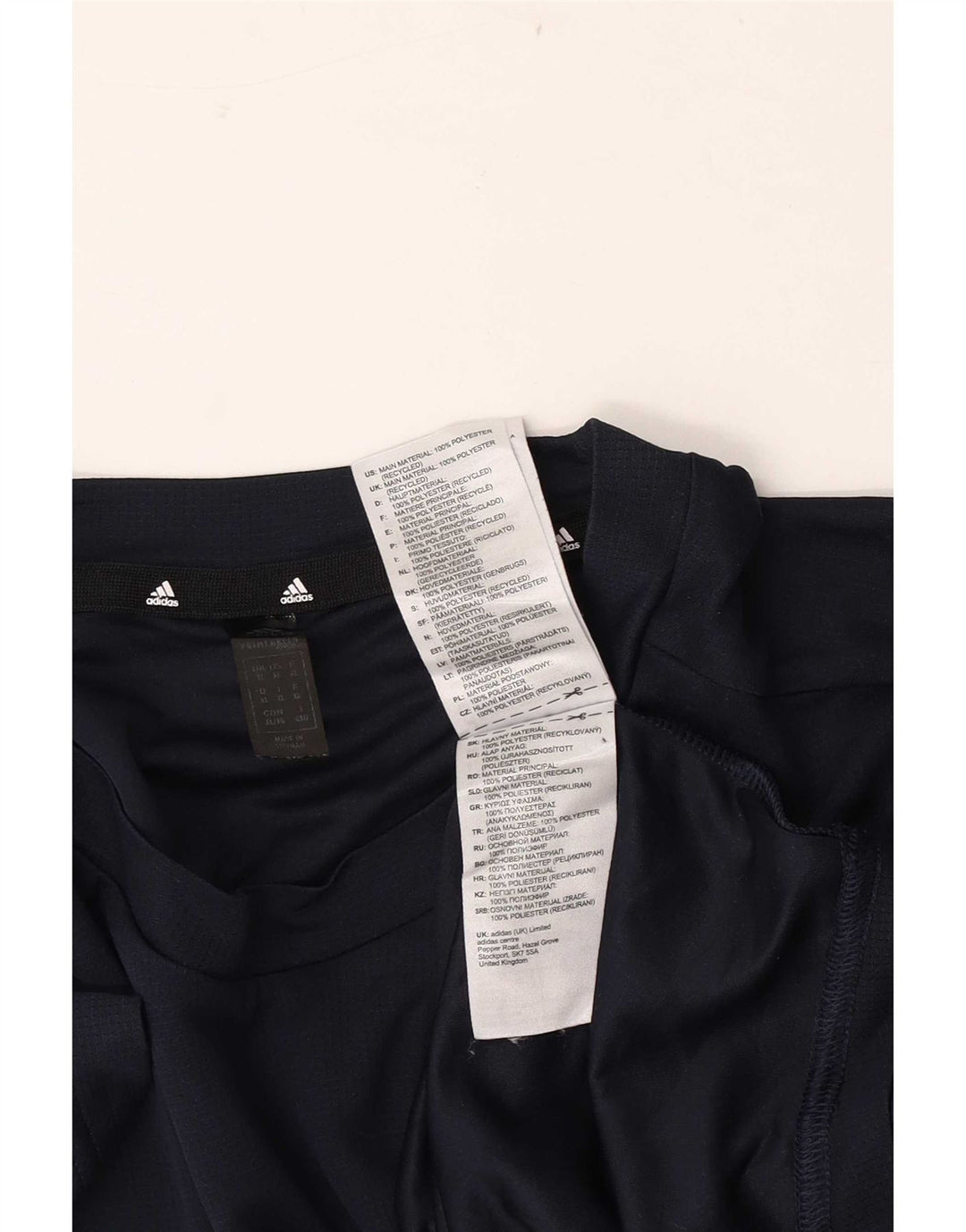 Adidas Mens Aeroready T-Shirt Top XL Navy Blue Polyester