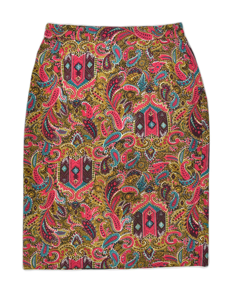 VINTAGE Womens Pencil Skirt IT 44 Medium W32 Multicoloured Paisley | Vintage Vintage | Thrift | Second-Hand Vintage | Used Clothing | Messina Hembry 