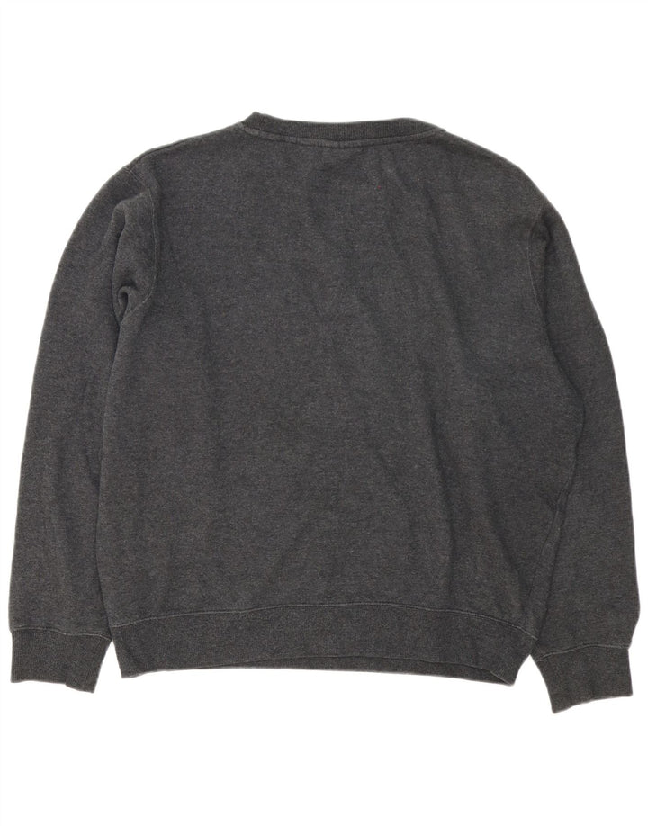 Fila Mens Graphic Sweatshirt Jumper Large Grey Cotton