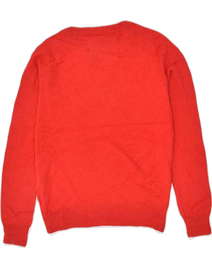 JACK WILLS Womens Crew Neck Jumper Sweater UK 10 Small Red Viscose | Vintage Jack Wills | Thrift | Second-Hand Jack Wills | Used Clothing | Messina Hembry 