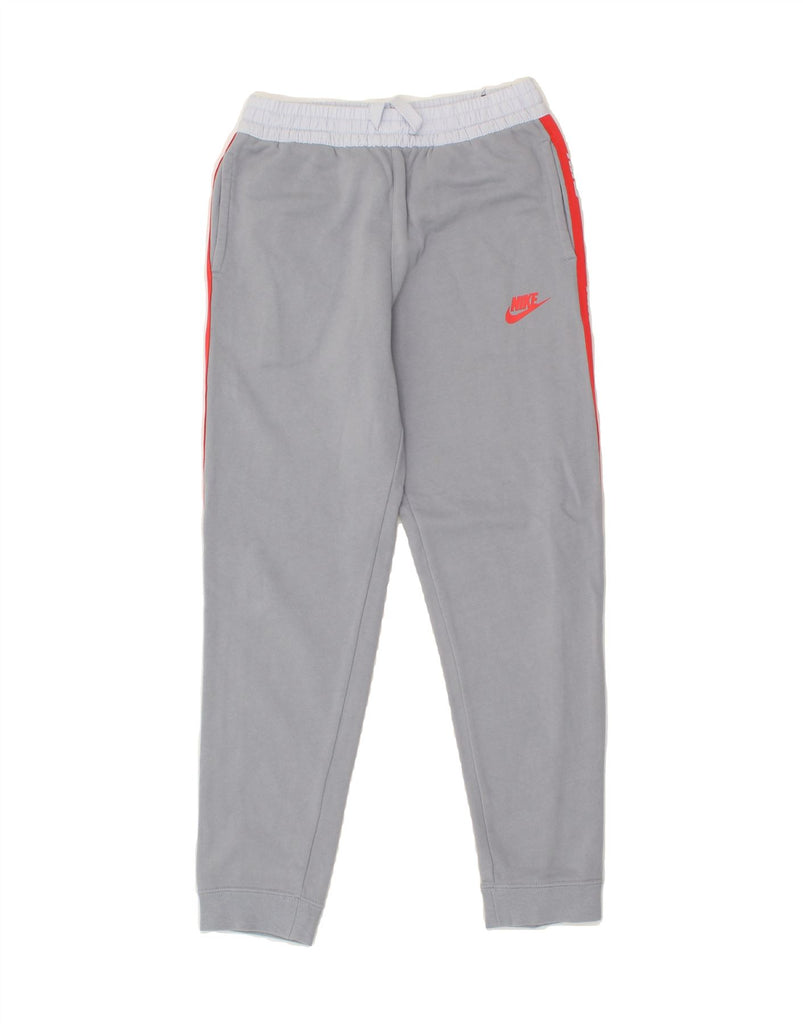 NIKE Boys Graphic Tracksuit Trousers 10-11 Years Medium  Grey Cotton | Vintage Nike | Thrift | Second-Hand Nike | Used Clothing | Messina Hembry 