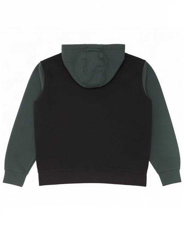 Mustang Mens Graphic Hoodie Jumper XL Green Colourblock Cotton