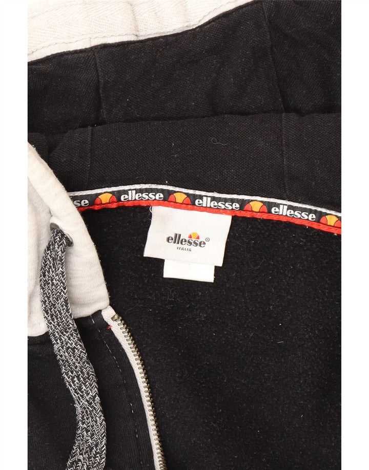 Ellesse Mens Zip Hoodie Sweater Large Grey Colourblock