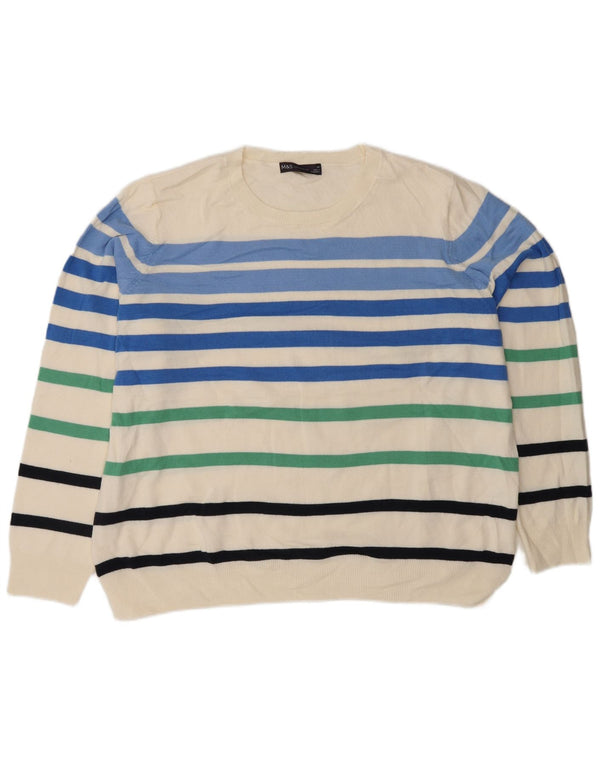 Marks & Spencer Womens Crew Neck Jumper Sweater UK 20 2XL Multicoloured