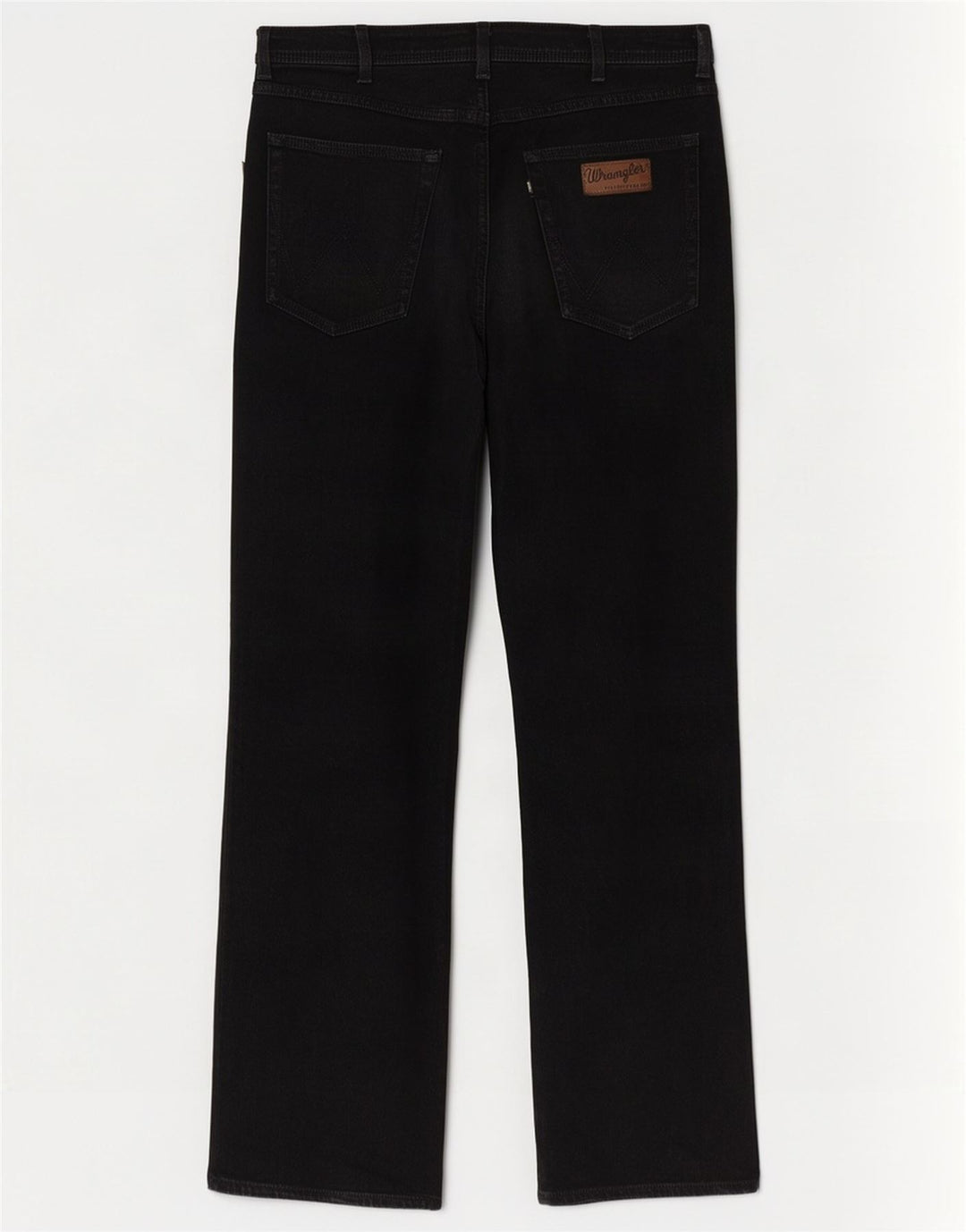 Wrangler Mens Utah Straight Jeans W36 L34 Black Cotton