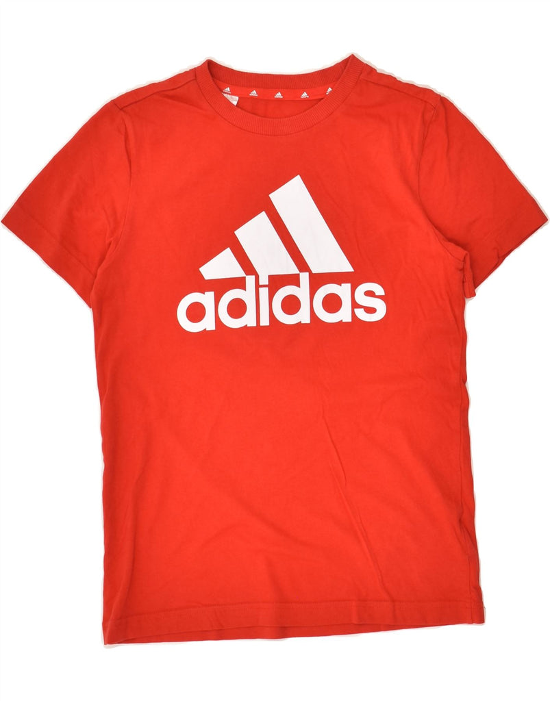 ADIDAS Boys Graphic T-Shirt Top 11-12 Years Red Cotton | Vintage Adidas | Thrift | Second-Hand Adidas | Used Clothing | Messina Hembry 