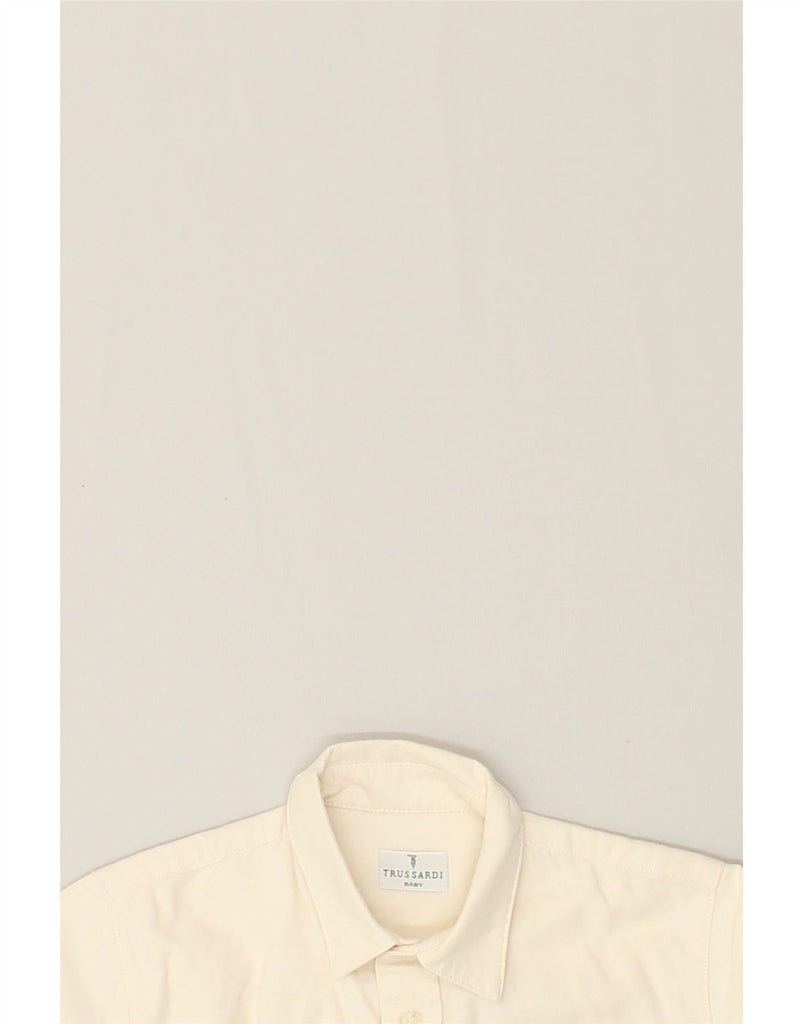 TRUSSARDI BABY Boys Short Sleeve Shirt 2-3 Years Off White Cotton | Vintage Trussardi Baby | Thrift | Second-Hand Trussardi Baby | Used Clothing | Messina Hembry 