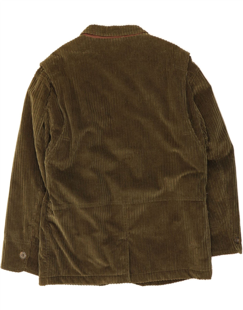 FOX Mens Corduroy Jacket UK 42 XL Khaki Cotton Vintage Fox and Second-Hand Fox from Messina Hembry 