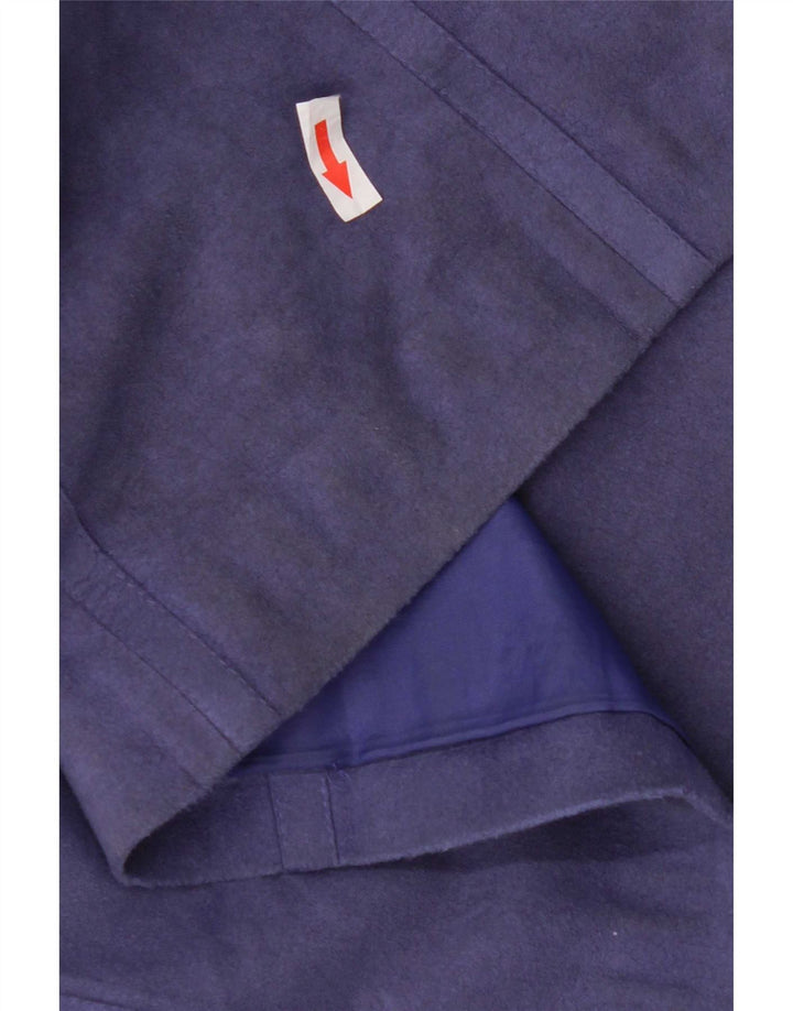 Cojana Womens Faux Suede Overcoat UK 12 Medium Purple Polyester