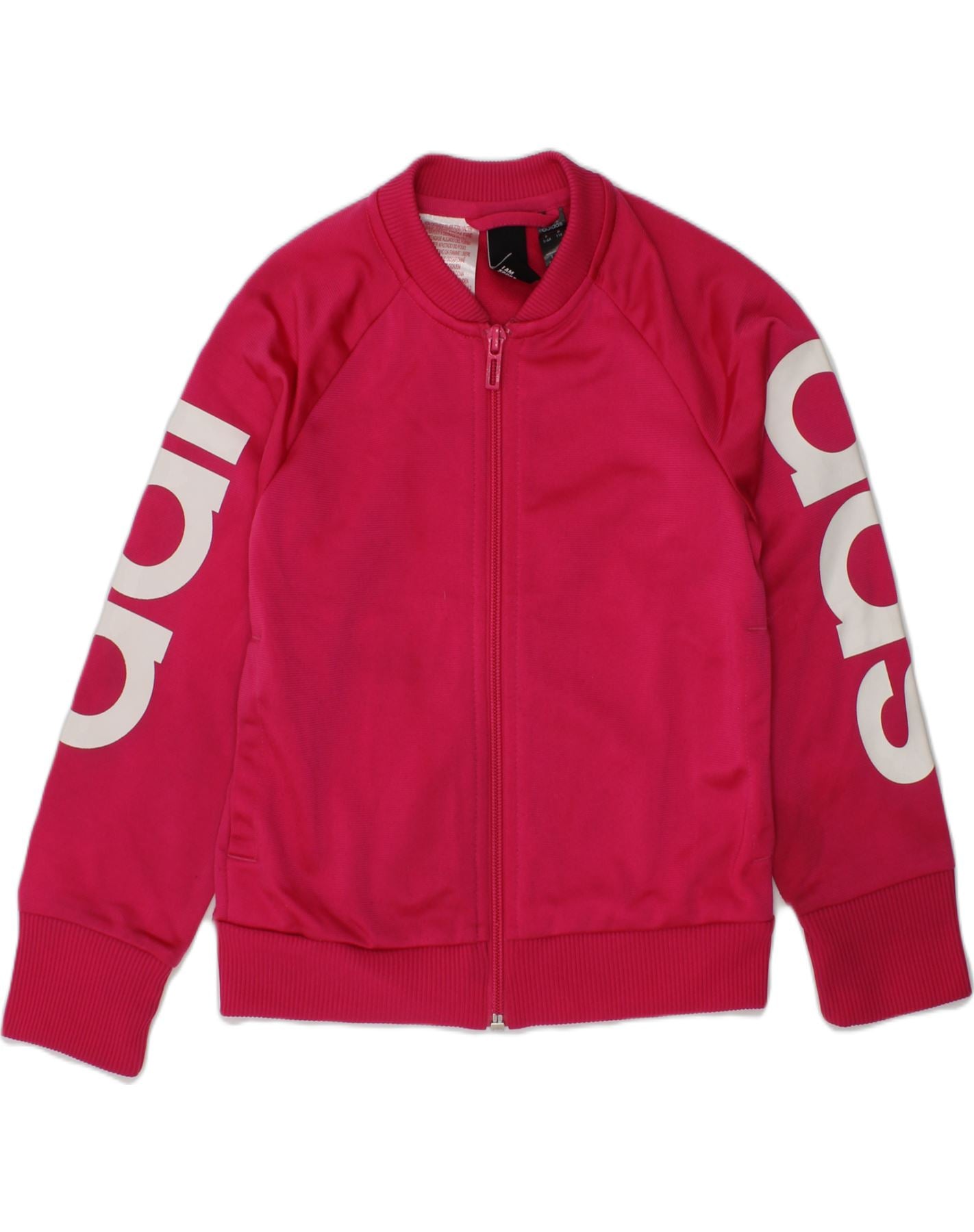 Pink adidas shop tracksuit top