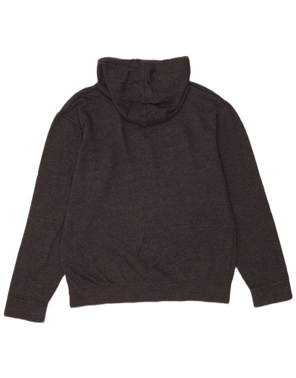 Jack & Jones Mens Graphic Hoodie Jumper Large Grey Cotton