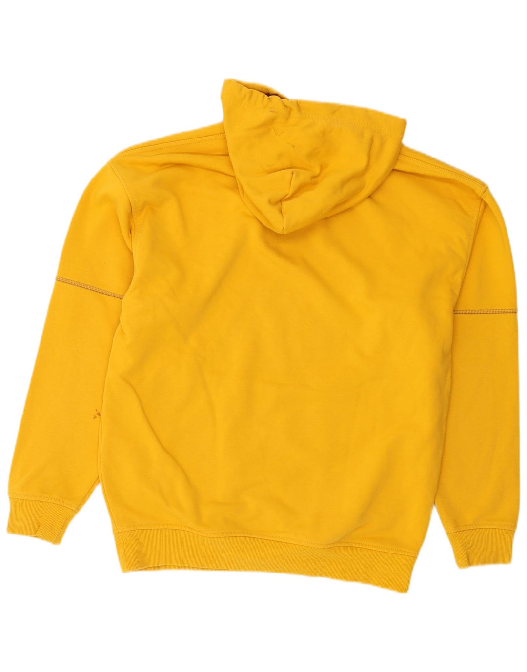 Diesel Mens Graphic Hoodie Jumper Small Yellow Cotton