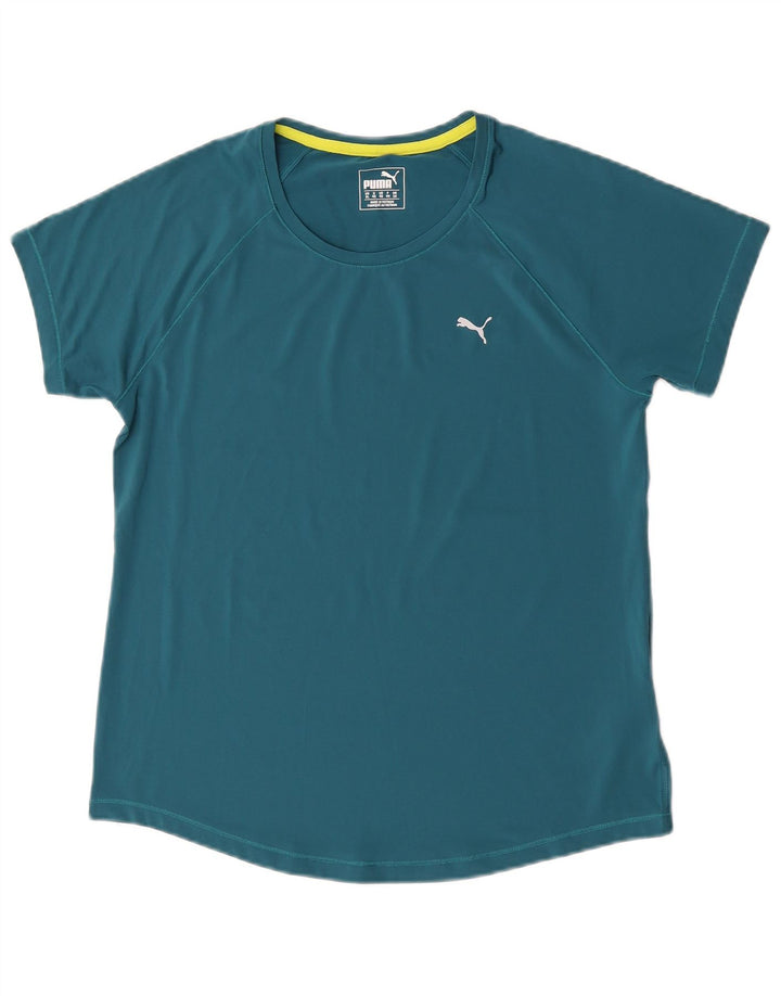 Puma Womens T-Shirt Top UK 16 Large Green Polyester
