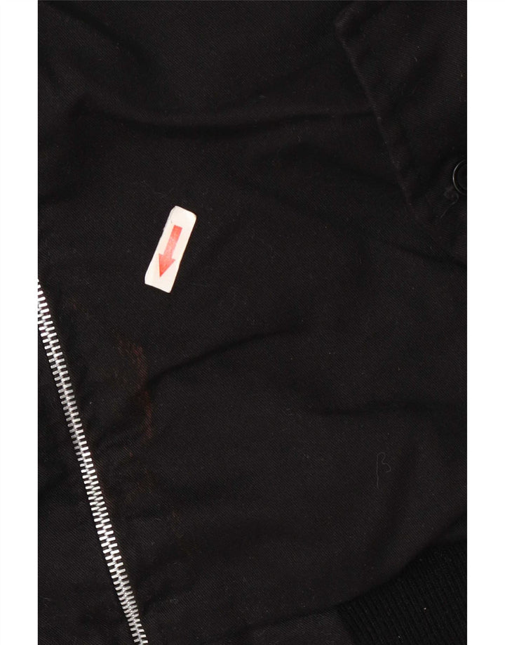 Vintage Mens Bomber Jacket UK 42 XL Black