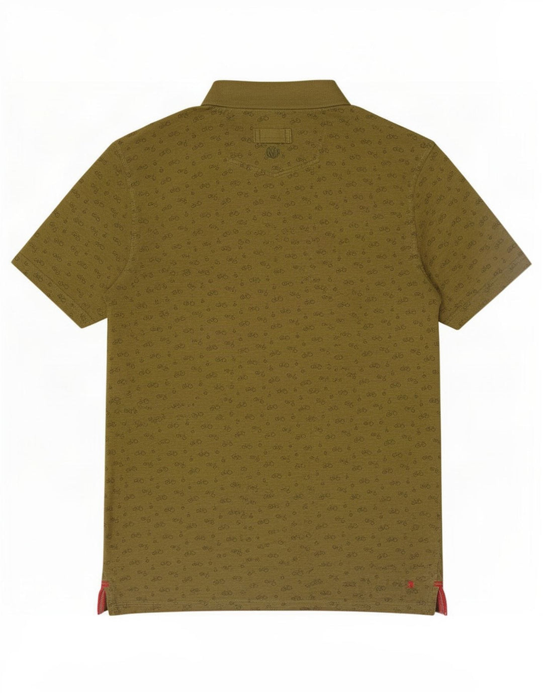 Fat Face Mens Abstract Pattern Polo Shirt Medium Khaki Cotton