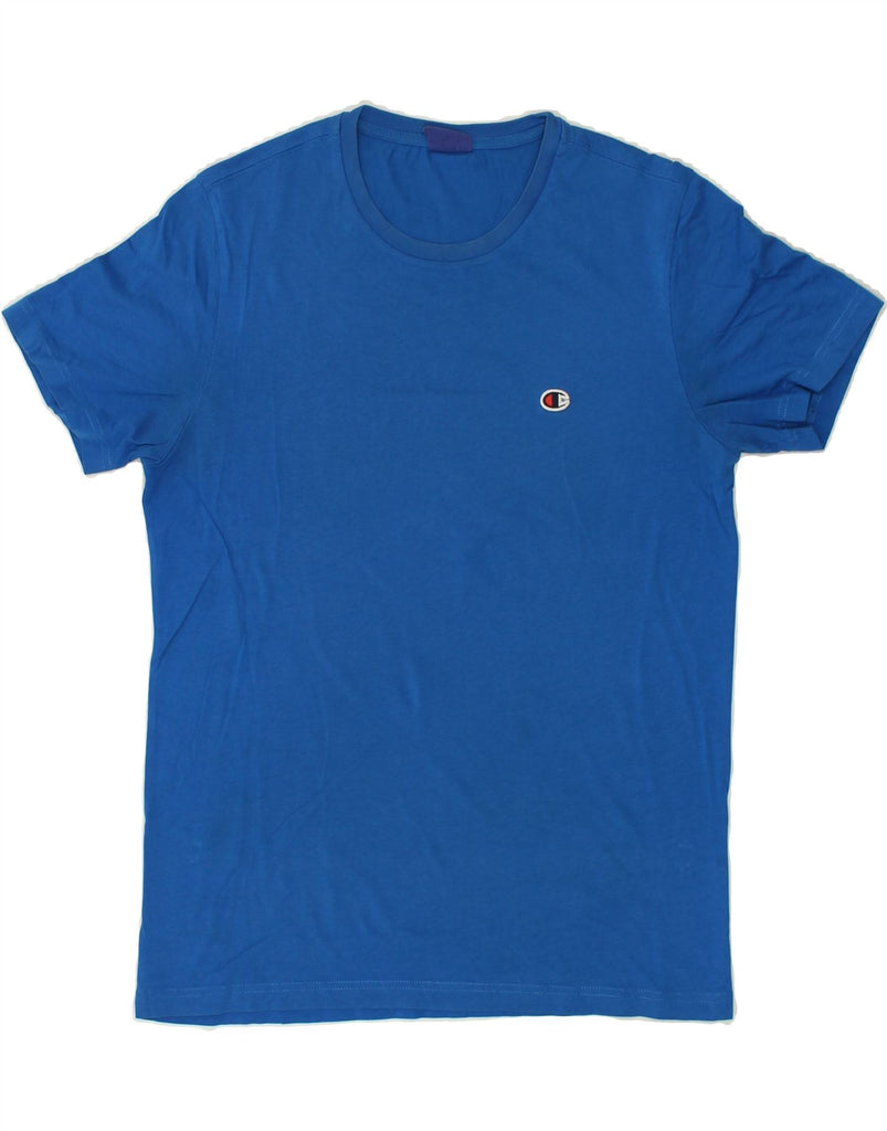 CHAMPION Mens T-Shirt Top Medium Blue | Vintage Champion | Thrift | Second-Hand Champion | Used Clothing | Messina Hembry 