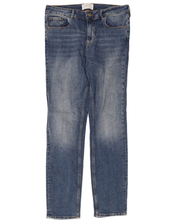 Fat Face Womens Slim Jeans UK 12 Medium W32 L30 Blue Cotton