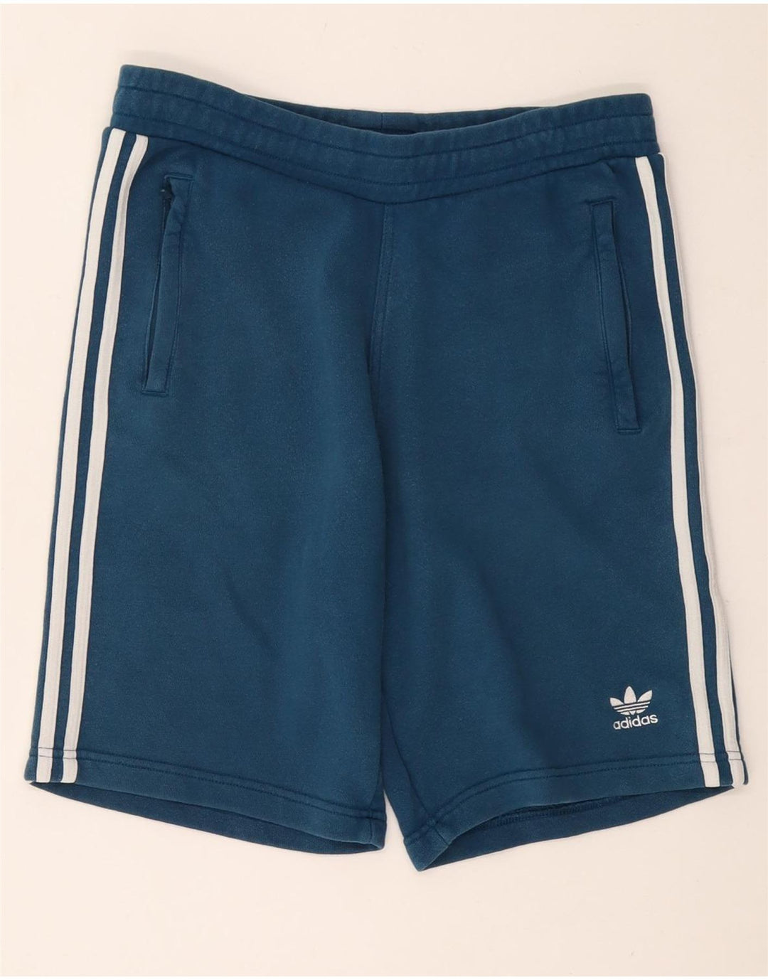 ADIDAS Mens Sport Shorts Medium Blue Cotton
