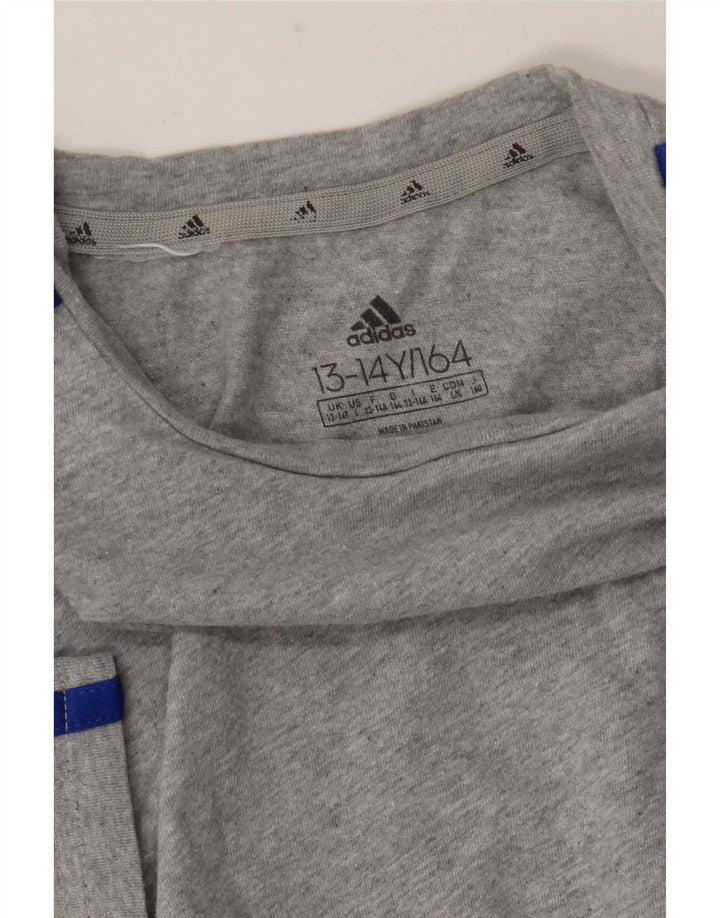 Adidas Boys T-Shirt Top 13-14 Years Grey