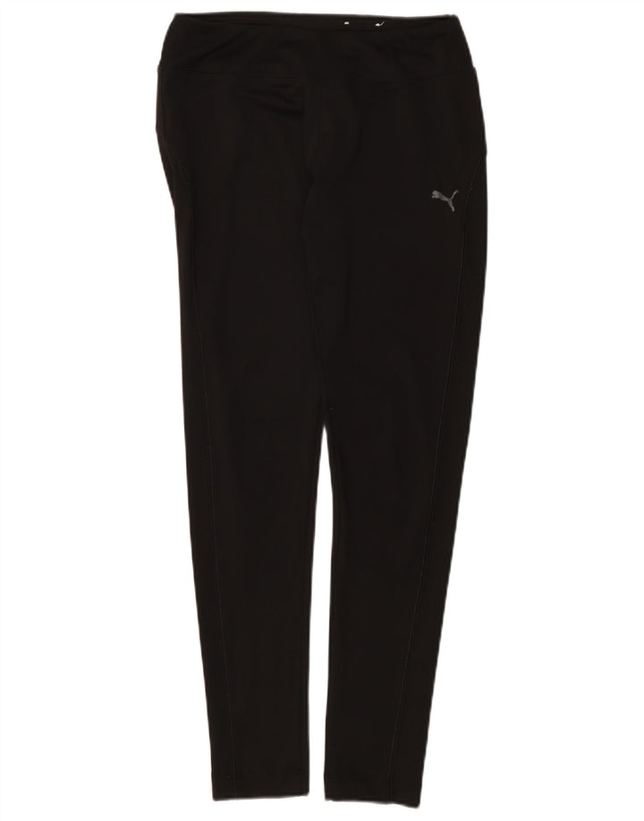 Puma Womens Leggings UK 10 Small Black Polyester