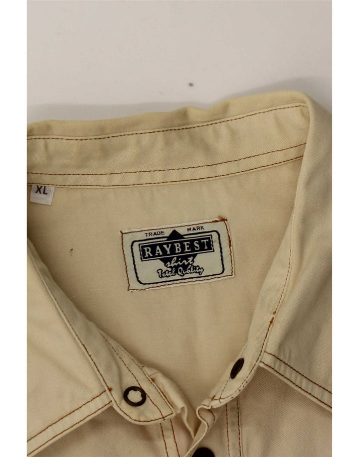 Raybest Mens Shirt XL Off White