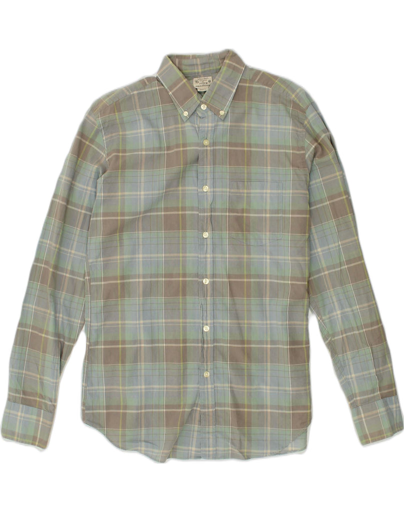 J. CREW Mens Shirt Medium Grey Check Cotton | Vintage J. Crew | Thrift | Second-Hand J. Crew | Used Clothing | Messina Hembry 