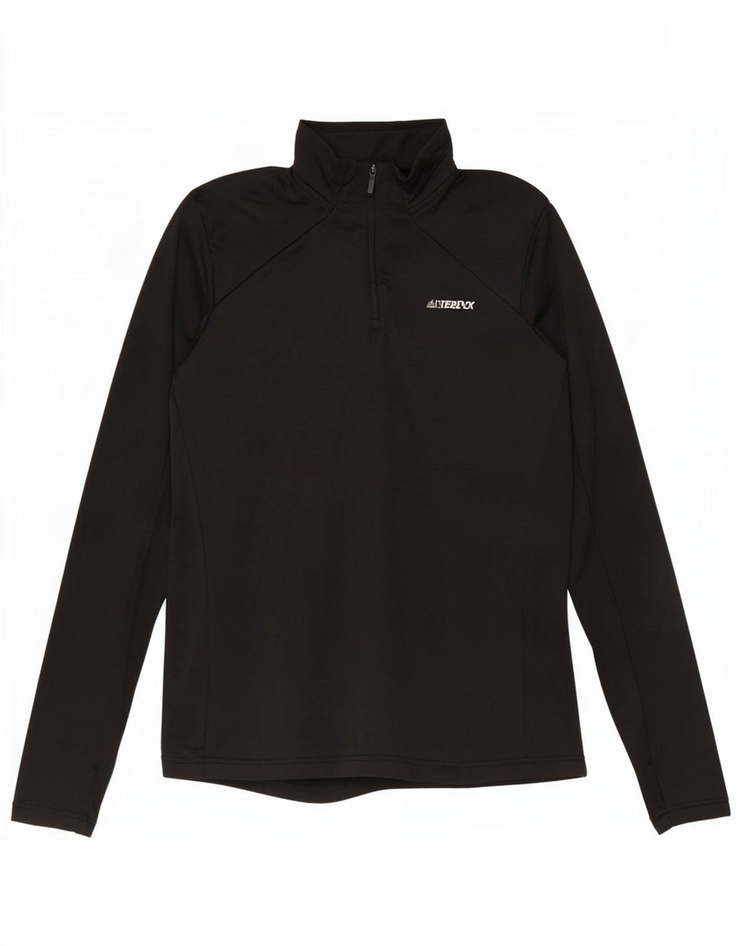 Adidas Womens Terrex Zip Neck Pullover Tracksuit Top UK 16 Large Black