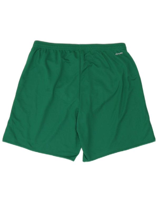 Adidas Mens Climalite Sport Shorts Large Green Polyester