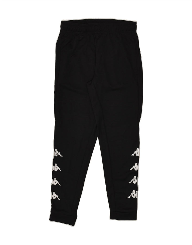 KAPPA Boys Graphic Tracksuit Trousers Joggers 9-10 Years Black | Vintage Kappa | Thrift | Second-Hand Kappa | Used Clothing | Messina Hembry 