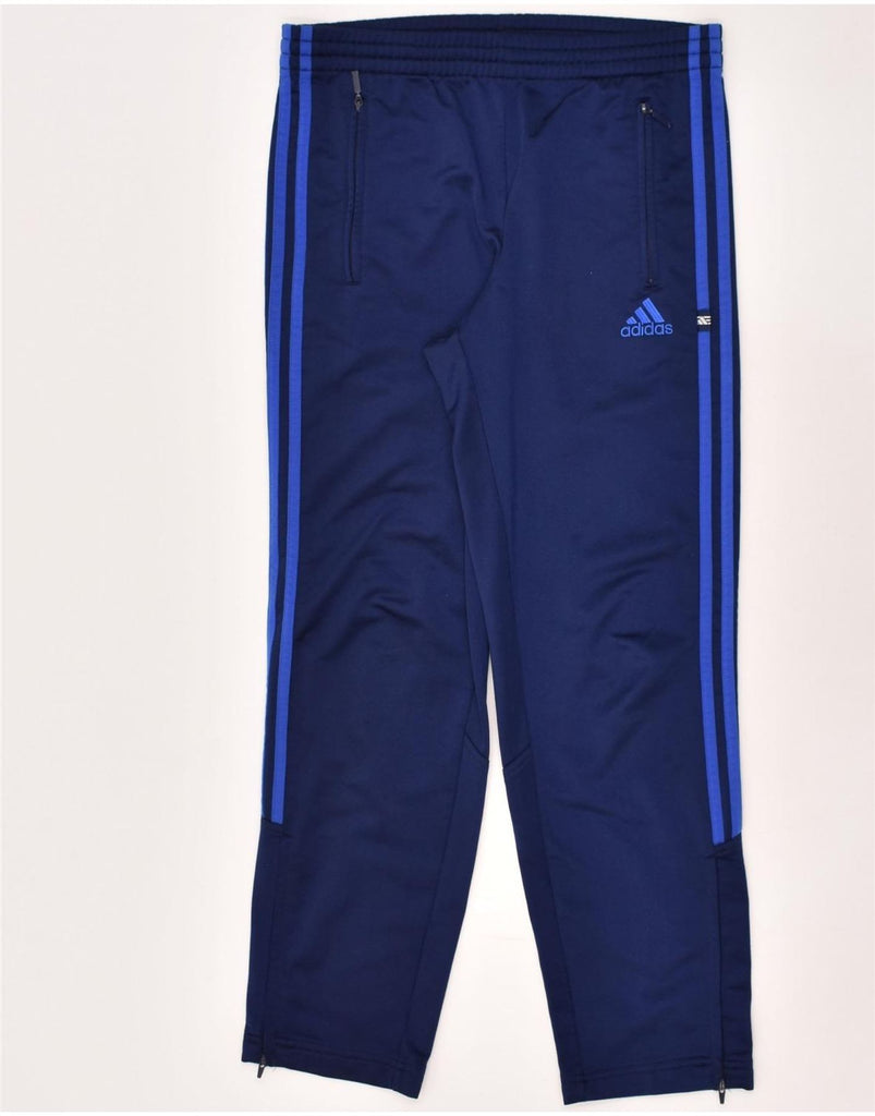 ADIDAS Womens Tracksuit Trousers Size 30/32 XS Navy Blue Polyester | Vintage Adidas | Thrift | Second-Hand Adidas | Used Clothing | Messina Hembry 