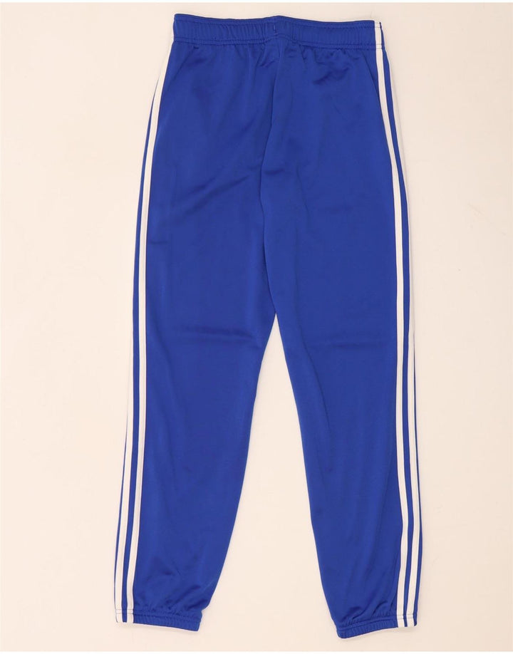 Adidas Boys Tracksuit Trousers Joggers 11-12 Years  Blue Polyester